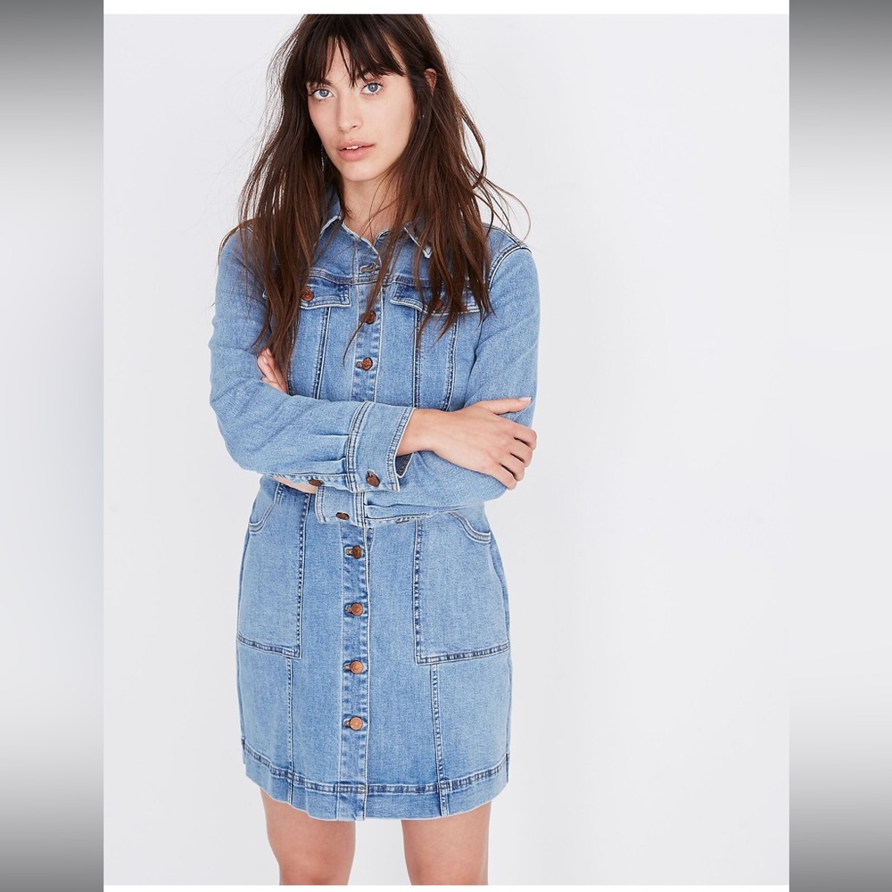 Madewell Denim Structured Shirtdress